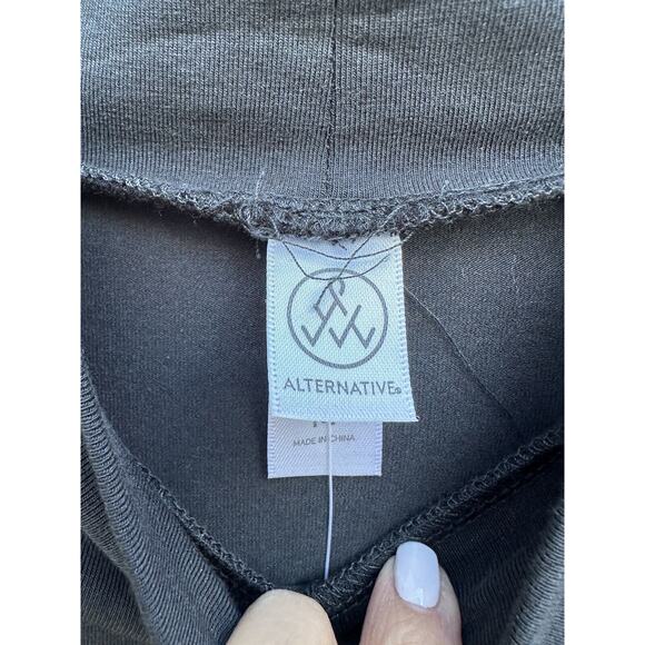 Alternative Apparel MockNeck Long Sleeve A-line Dress Stretch NEW Med Blue Modal - Picture 6 of 9